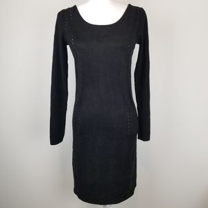 INC Black Stretch Sweater Dress
